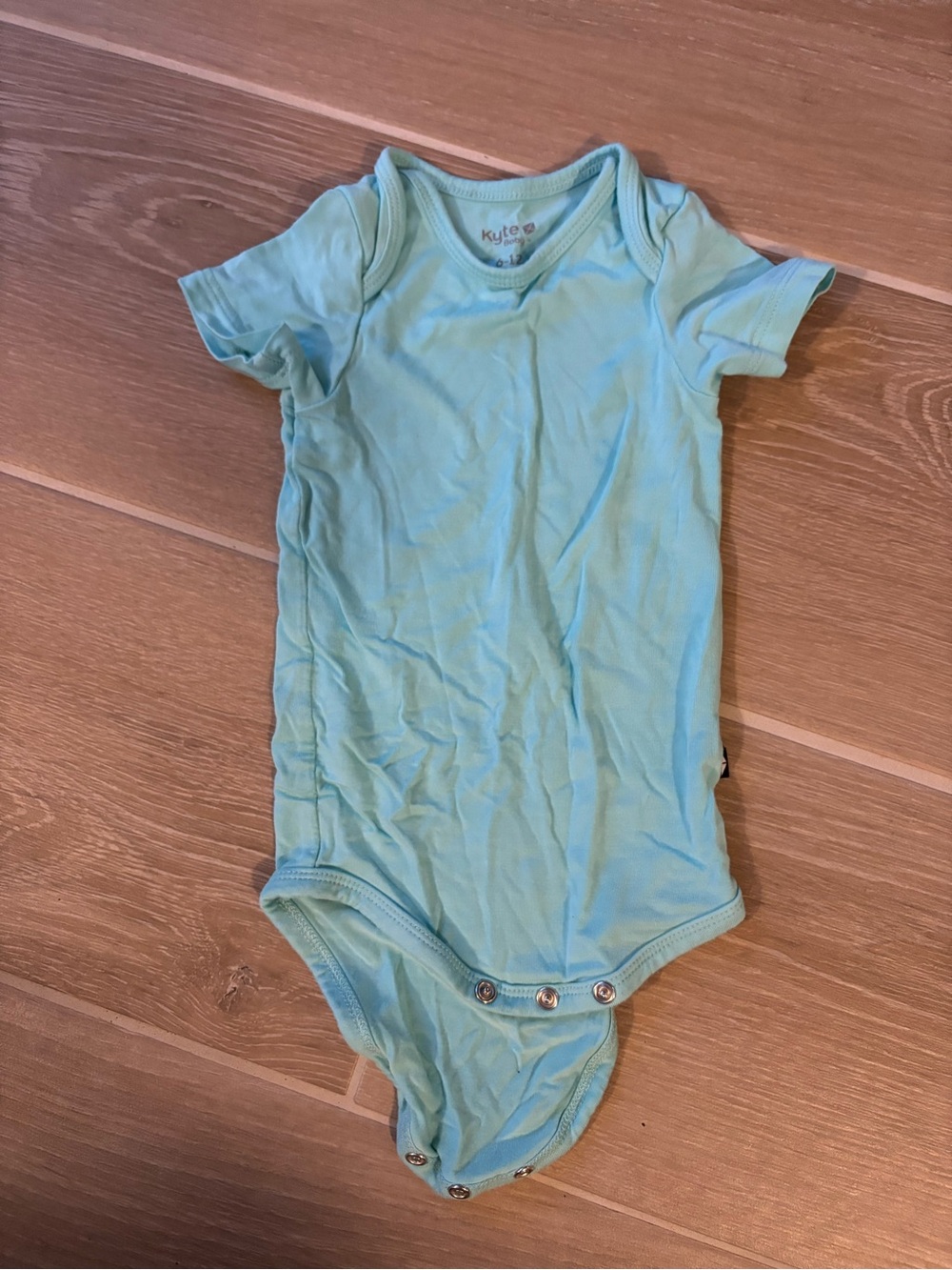 Kyte Blue Short-Sleeve One-Piece Bodysuit